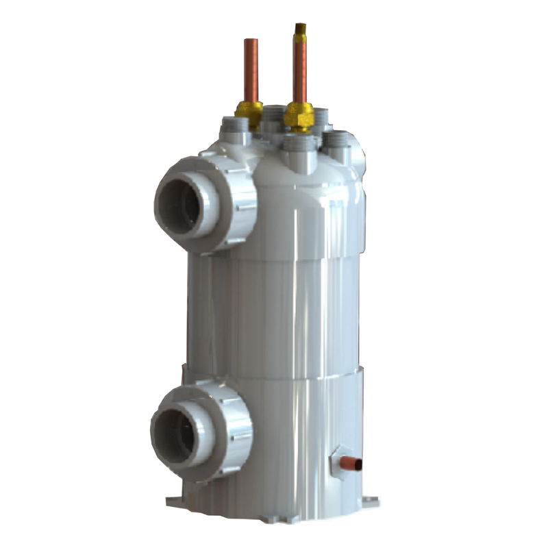 PVC Titanium Chiller Coil Basen Pływacy Wymiennik ciepła Pumpa ciepła do ciepłej wody